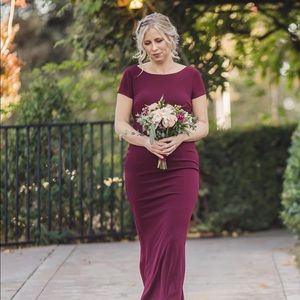 Burgundy Bridesmaid/ Formal Dress